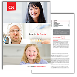Cover Image of CSL's 2023 Annual Report